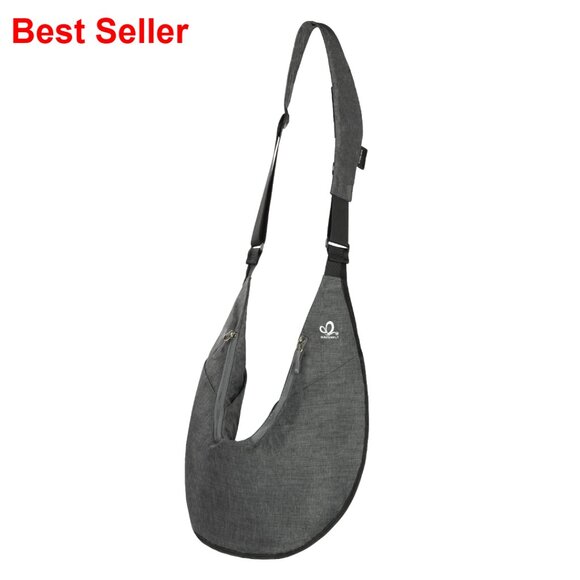 best crossbody anti theft travel bag Bag, One Shoulder Large Capacity Cross-body Chest Fashion Lightweight Sling Bags for Travel Sports (Left Shoulder, Black): Handbags resistant body panels and a slash 15 Anti-theft Travel Bags for